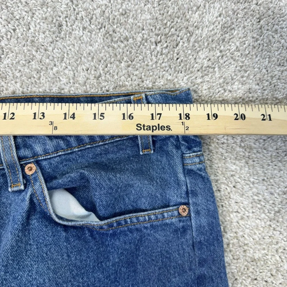 Levi's Jeans Mens 40x30 550 Relaxed Fit Blue Orange Tab Tapered Leg EUC